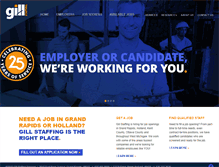 Tablet Screenshot of gillstaffing.com